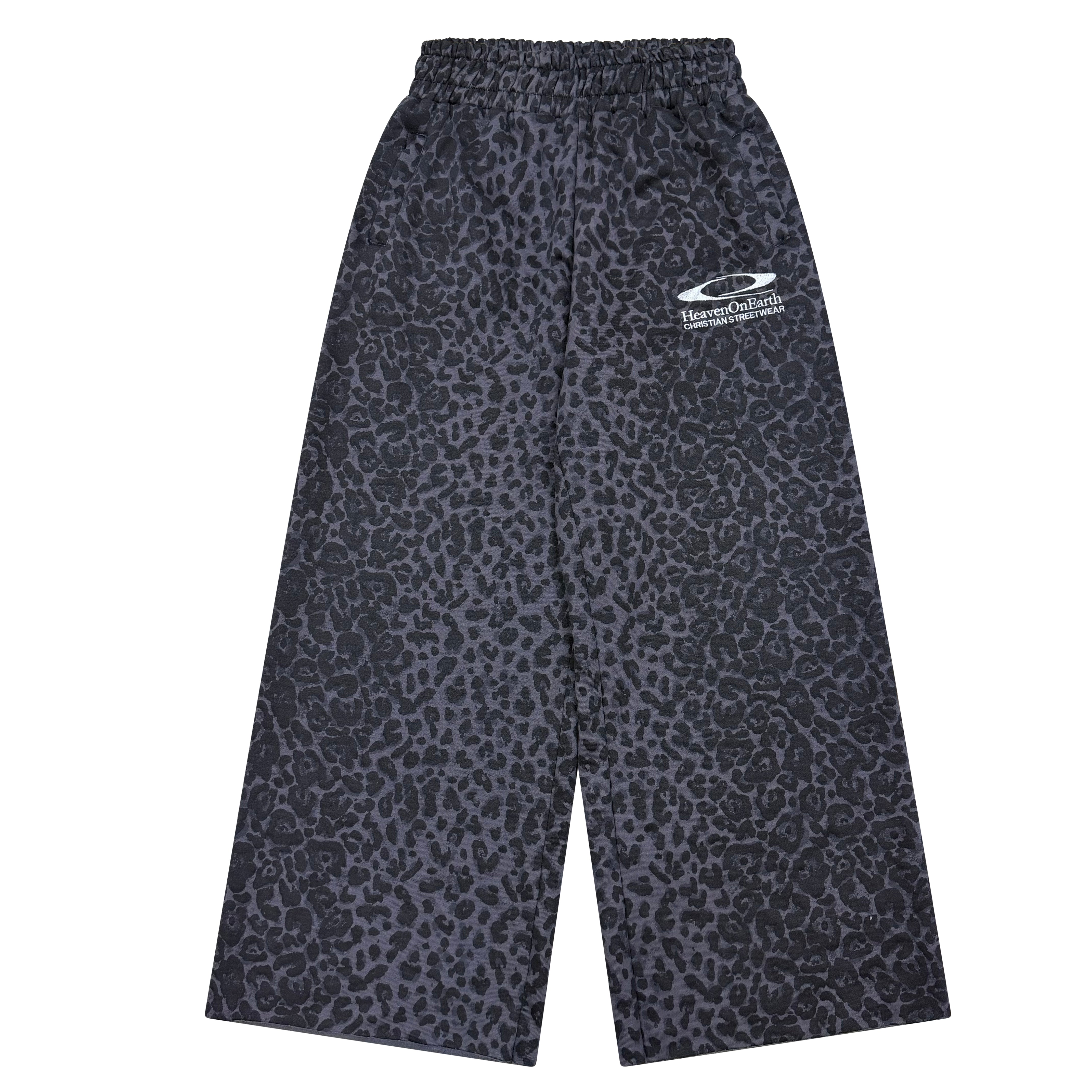 Black Leopard Sweats