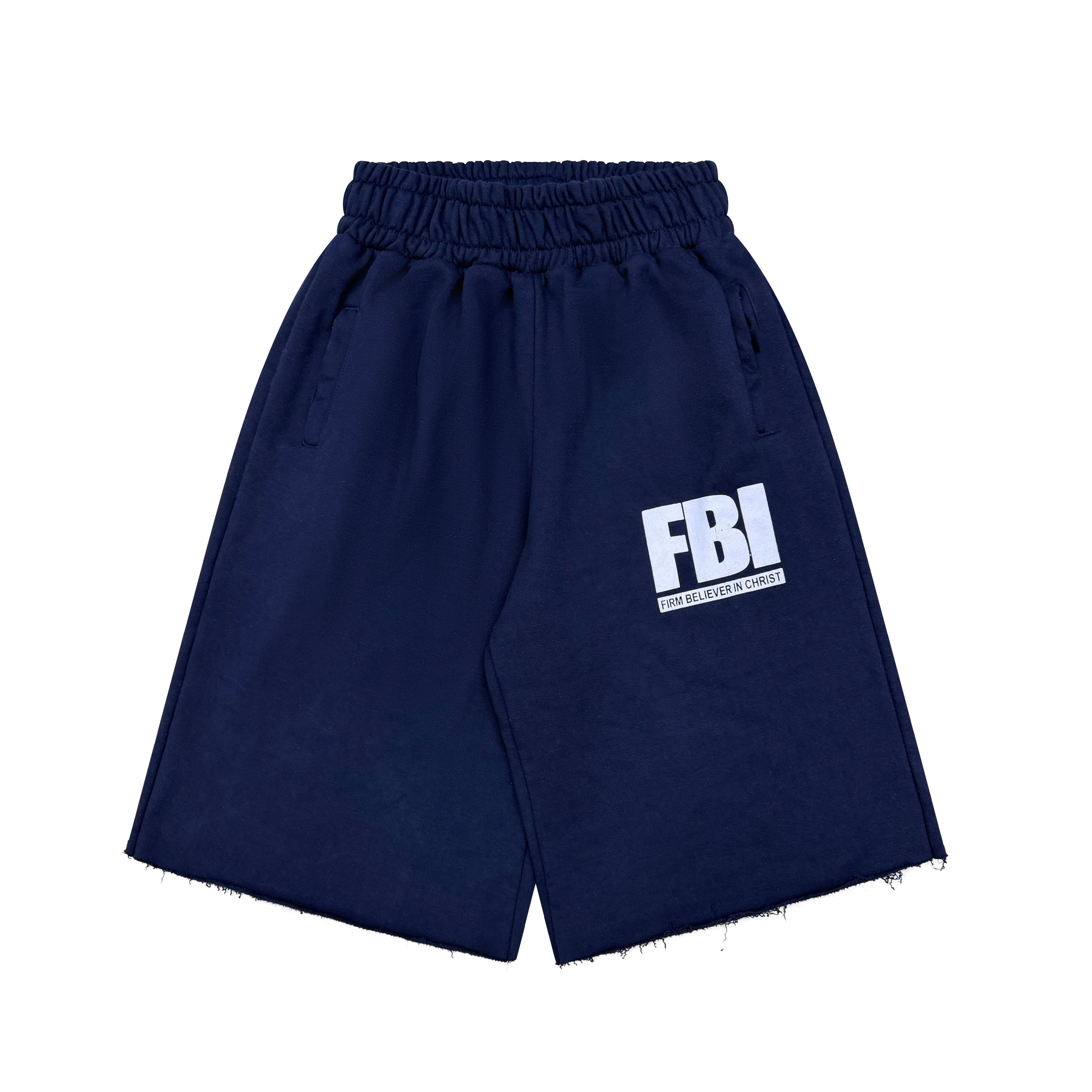 Navy Baggy FBI Shorts